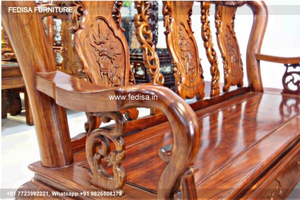 Wooden Sofa Set Wooden Blue L Shaped Sofa No-10591 Simple Wooden Sofa Set