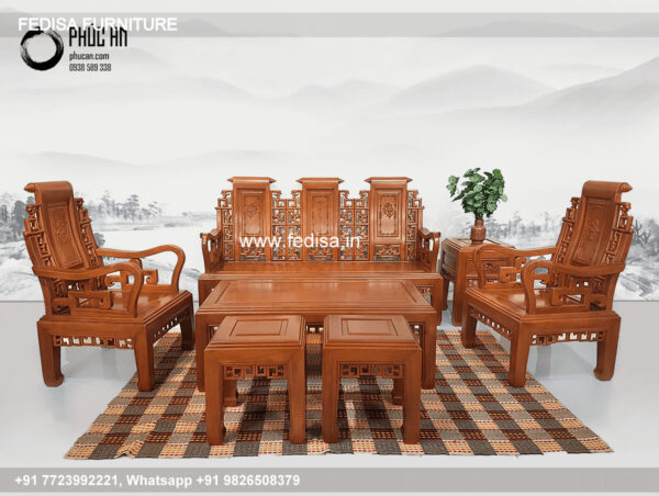 Wooden Sofa Set Wooden C Shape Sofa Set No-10606 Wooden Royal Sofa Set