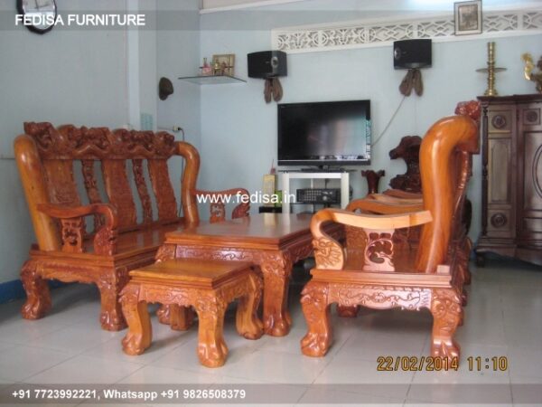 Wooden Sofa Set Wooden Wooden Sofa Cushion Set No-10632 Luxury Wooden Sofa Set