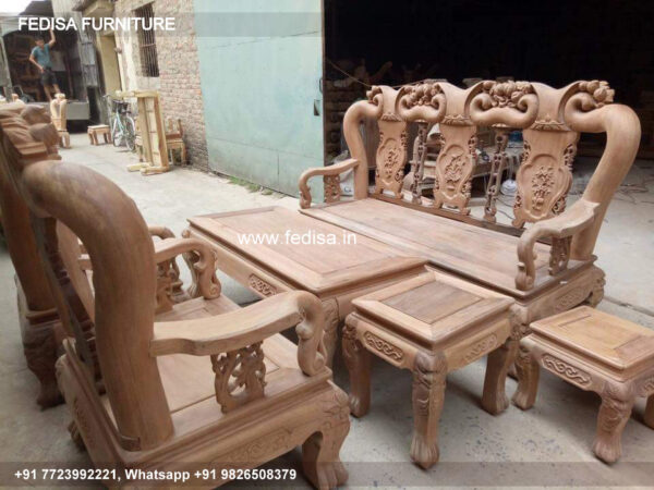 Wooden Sofa Set Wooden Two Piece Sofa Set No-10638 Wooden Sofa Set