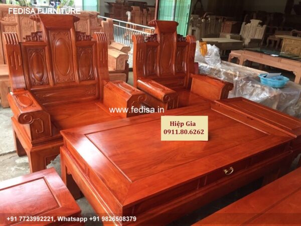 Wooden Sofa Set Wooden Six Seater Sofa No-10652 Wooden Sofa Cushion Set