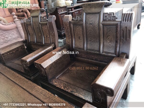 Wooden Sofa Set Wooden L Shaped Couch With Storage No-10668 15 Seater Wooden Sofa Set
