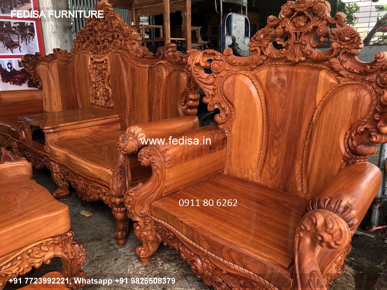 Wooden Sofa Set Wooden Wood Furniture Sofa Set No-10680 Royal Wooden Sofa Set
