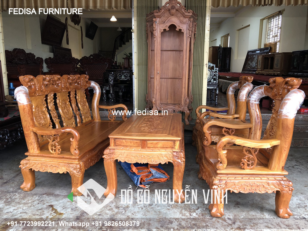 Wooden Sofa Set Wooden 10 Seater Sofa Under 10000 No-10707 Wooden Sofa Set Online