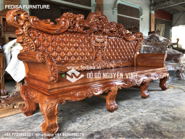 Wooden Sofa Set Wooden Cloth Sofa Set No-10729 Wooden Carved Sofa Set