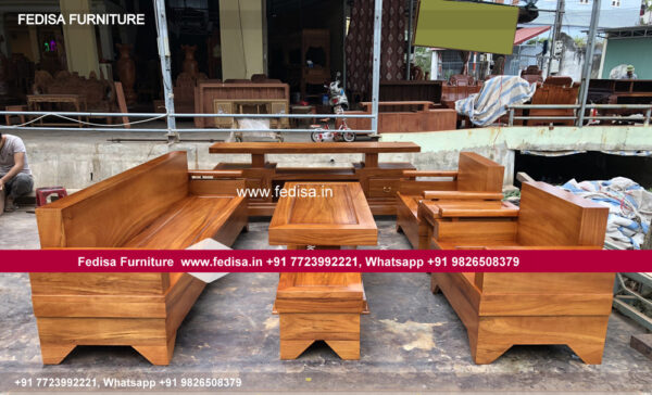 Wooden Sofa Set Wooden Settee Set No-10737 Modern Wooden Sofa Set