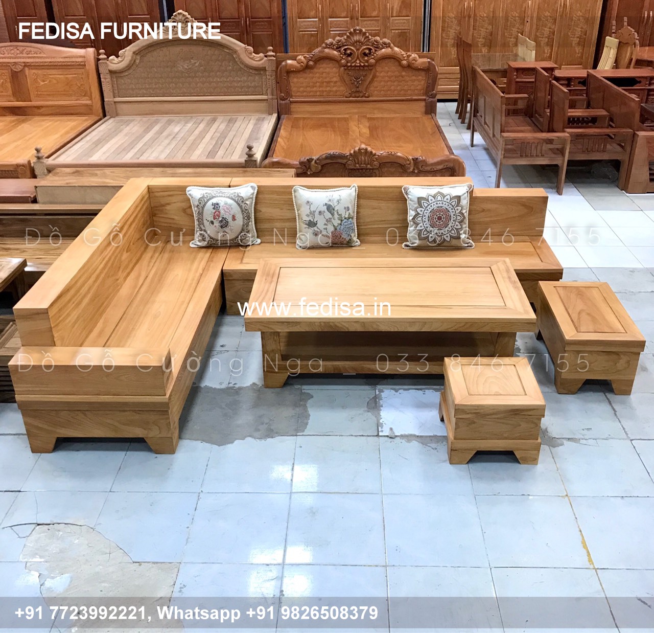 Wooden Sofa Set Wooden Cushion Sofa Set Price No-10824 Second Hand Wooden Sofa