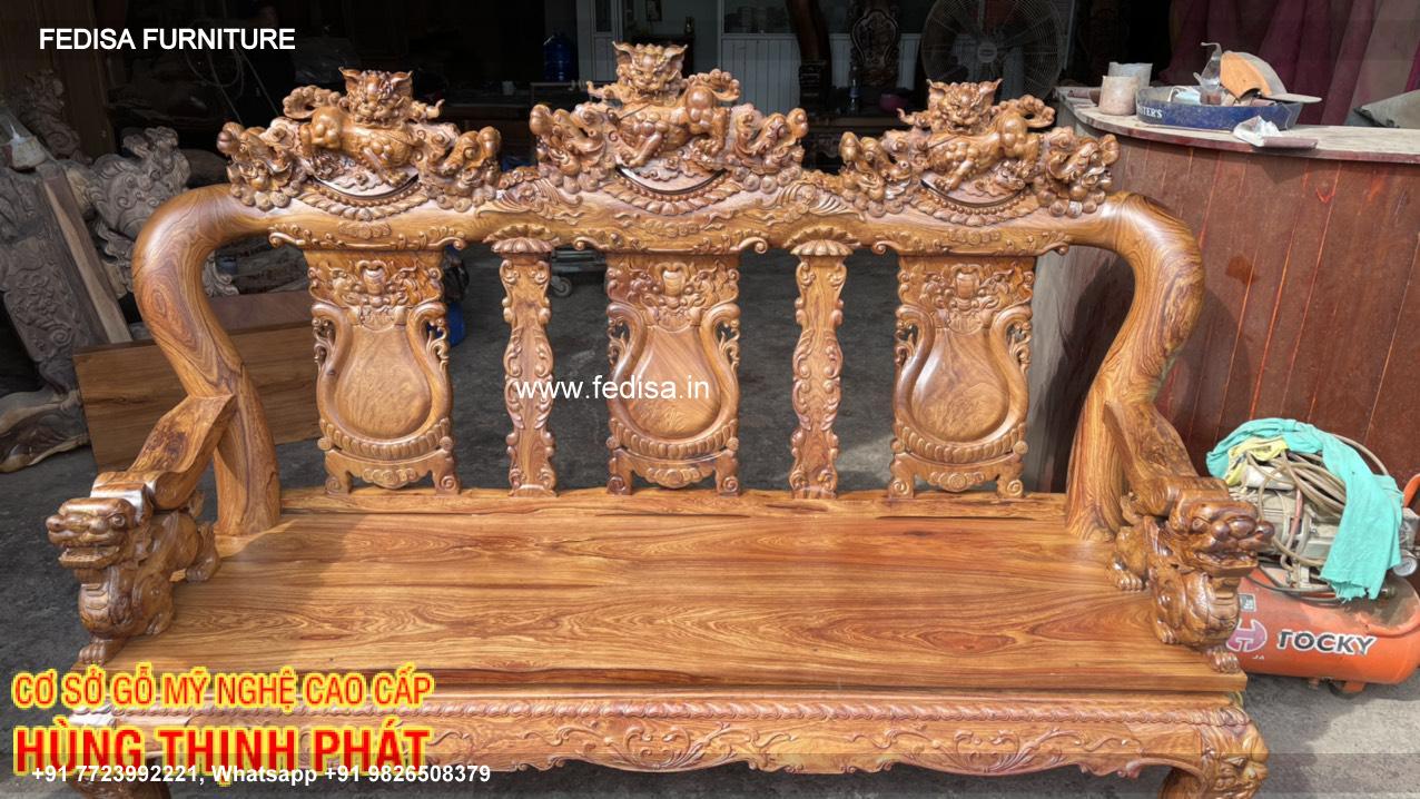 Wooden Sofa Set Wooden Suede Sofa Set No-10903 Wooden Sofa Price