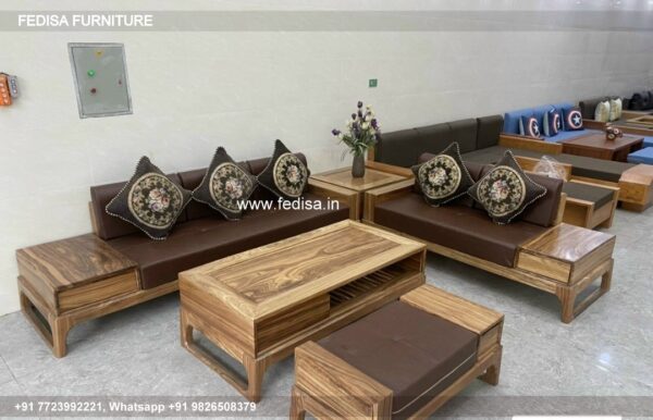 Wooden Sofa Set Wooden U Shaped Reclining Sectional No-10971 Wooden Sofa Cushion Price