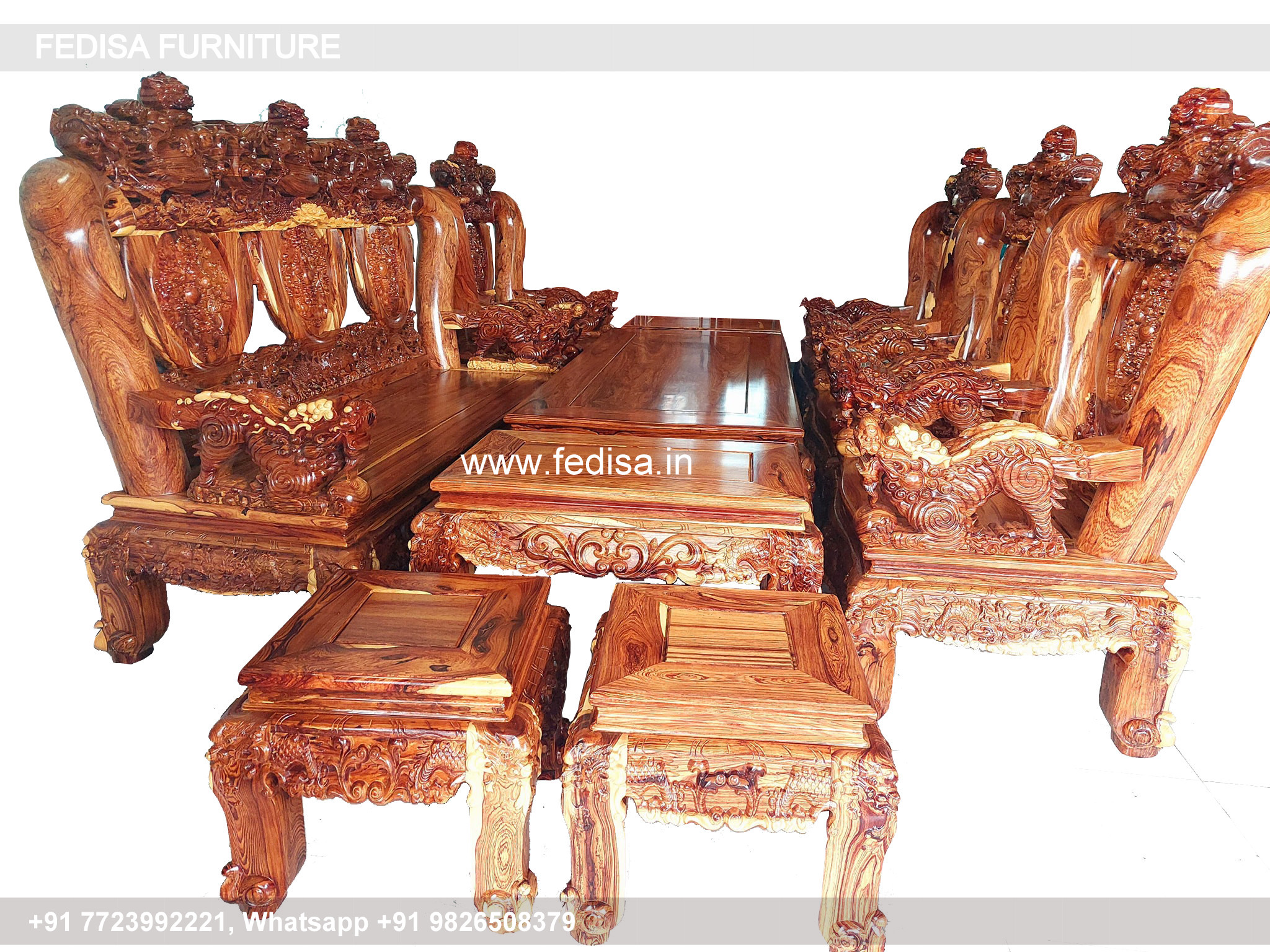 Wooden Sofa Set Wooden New Corner Sofa No-10980 Wooden Sofa Set For Living Room