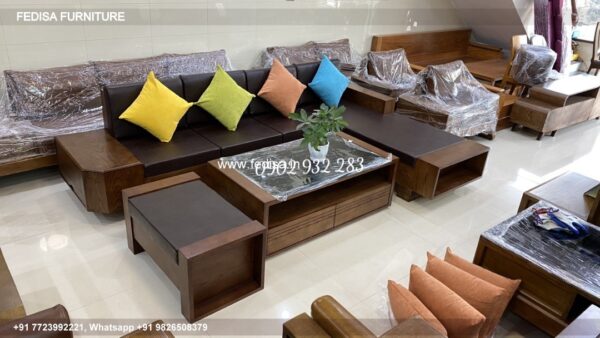 Wooden Sofa Set Wooden New Sofa Set 2028 No-10981 Simple Wooden Sofa Set
