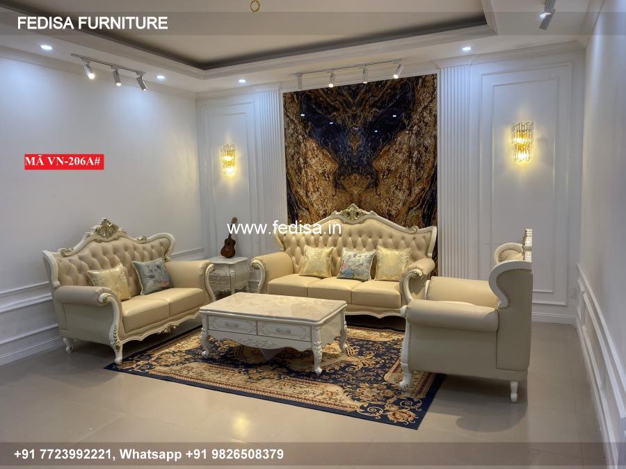 Wooden Sofa Set Wooden Blue Leather Living Room Set No-11011 Wooden Sofa Set Price Below 20018