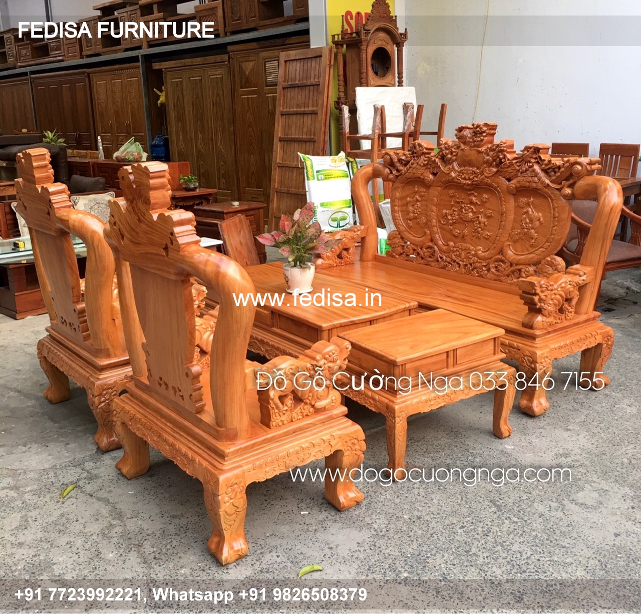 Wooden Sofa Set Wooden Beige L Shaped Sofa No-11061 Wooden Sofa Royal Set