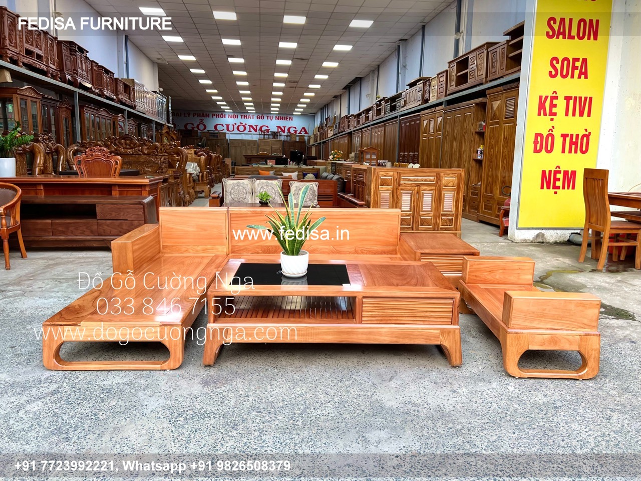 Wooden Sofa Set Wooden L Shape Sofa Under 10008 No-11111 Simple Wooden Sofa Set