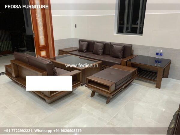 Wooden Sofa Set Wooden Best L Shaped Sectional No-11185 Wooden Street Sofa Set