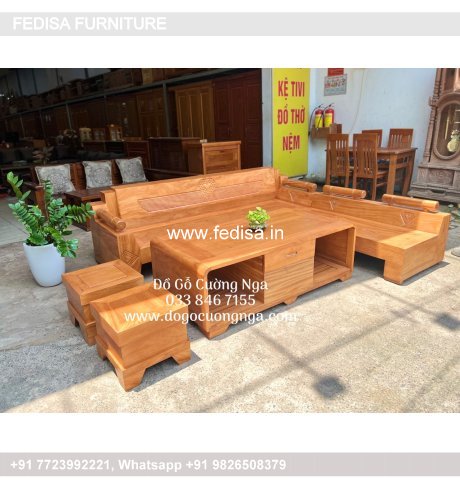 Wooden Sofa Set Wooden Beige Leather Living Room Set No-11197 Latest Wooden Sofa