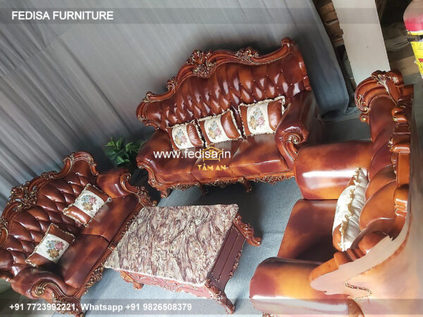 Wooden Sofa Set Wooden 10 Seater L Shaped Couch No-11205 Maharaja Wooden Sofa Set