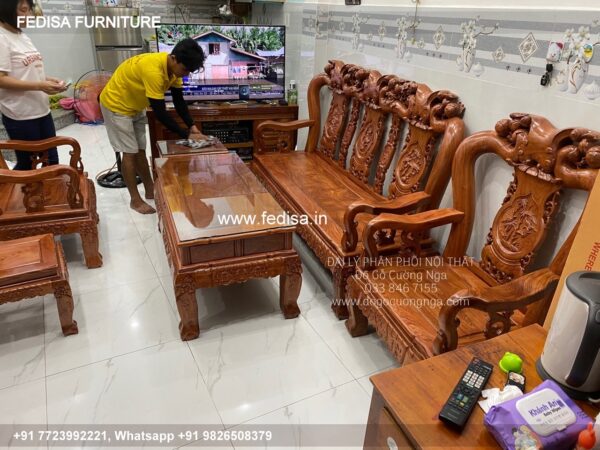 Wooden Sofa Set Wooden Living Room Sofa Set Price No-11298 Damro Wooden Sofa Set