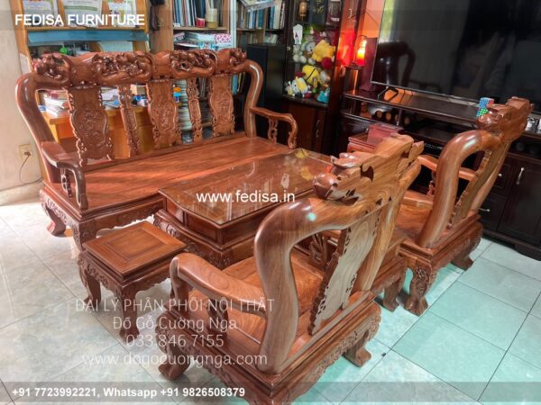 Wooden Sofa Set Wooden Sofa 3 2 1 Seater No-11338 Wooden Setty Set