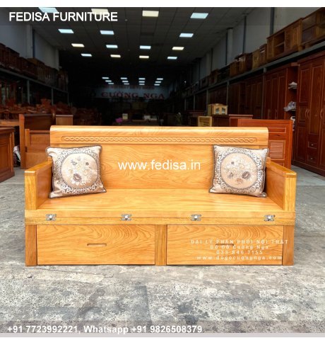 Wooden Sofa Set Wooden Small L Shaped Sleeper Sofa No-11389 Simple Sofa Set Wooden