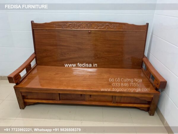 Wooden Sofa Set Wooden Modern Corner Sofa Set No-11440 105 Seater Wooden Sofa Set