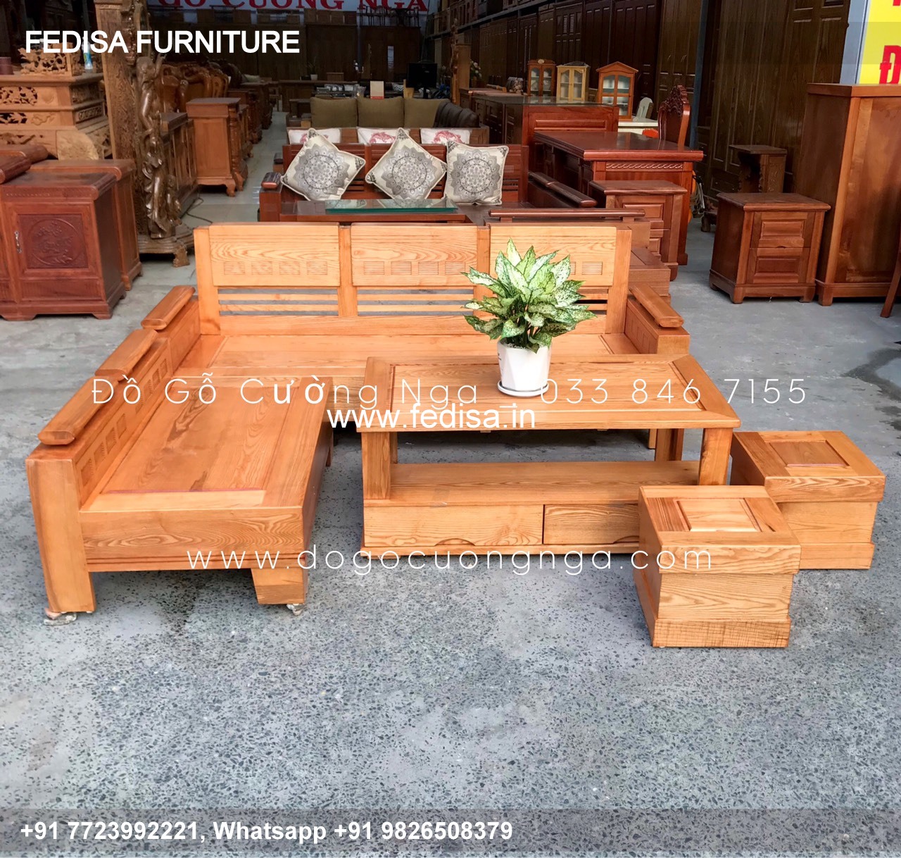 Wooden Sofa Set Wooden High Back Sofa Sectional No-11582 Modern Wooden Sofa Set