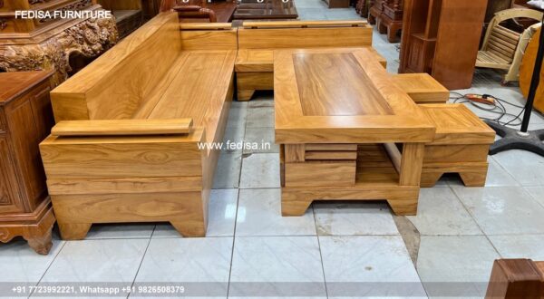 Wooden Sofa Set Wooden Leather Furniture Sets No-11758 Wooden Carved Sofa Set
