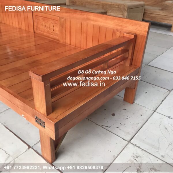 Wooden Sofa Set Wooden L Shape Corner Sofa No-11823 Wooden Carved Sofa Set