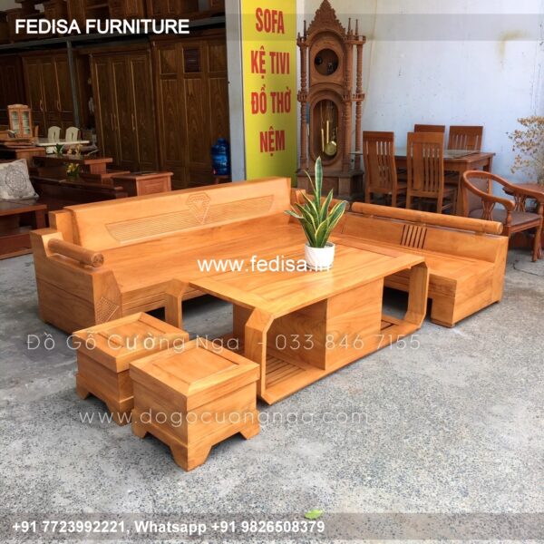 Wooden Sofa Set Wooden Corner Sofa Set Price No-11846 Wooden Frame Sofa Set