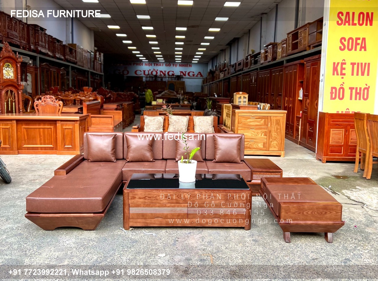 Wooden Sofa Set Wooden Leather Sofa Set 7 Seater No-11983 Second Hand Wooden Sofa