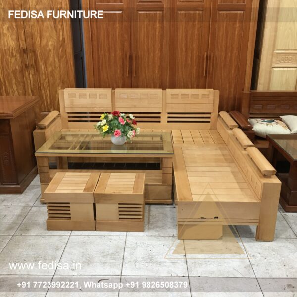 Wooden Sofa Set Wooden Living Room Sets Under $609 No-12193 L Shape Wooden Sofa