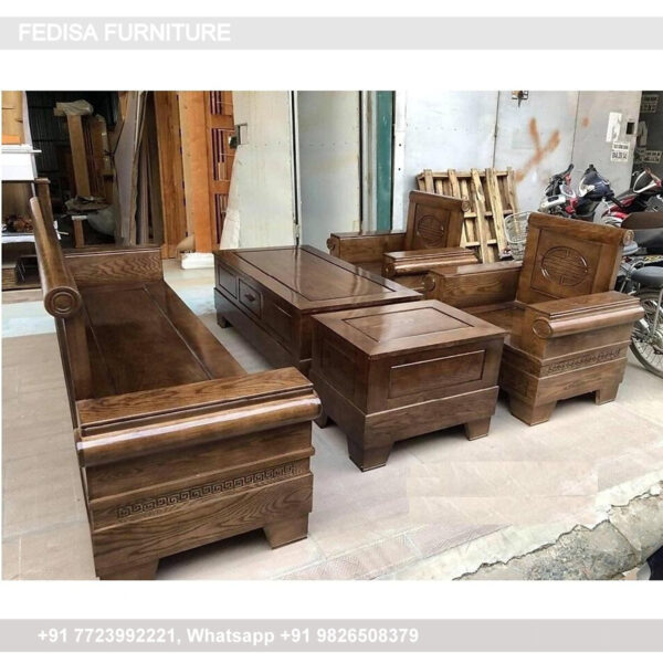 Wooden Sofa Set Wooden 16 Piece Sectional Couch No-12390 Wooden Sofa Cushion Price