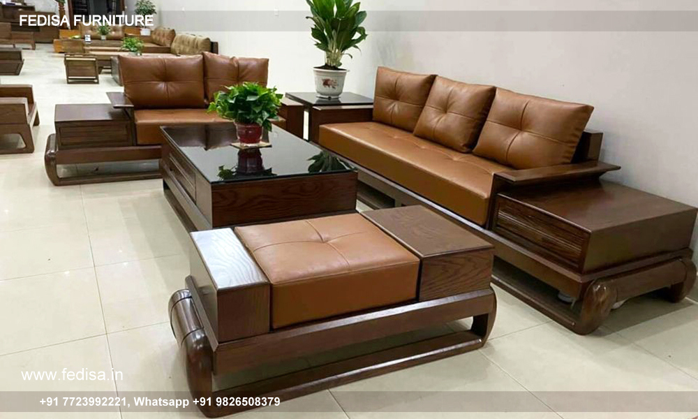 Wooden Sofa Set Wooden Pure Sagwan Sofa No-12584 Wooden Settee