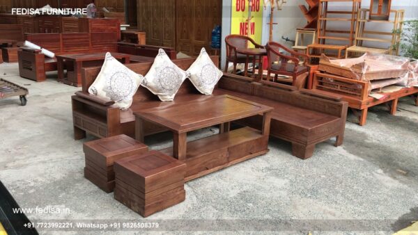 Wooden Sofa Set Wooden Emerald Green Sofa Set No-12594 Wooden Sofa Set For Living Room