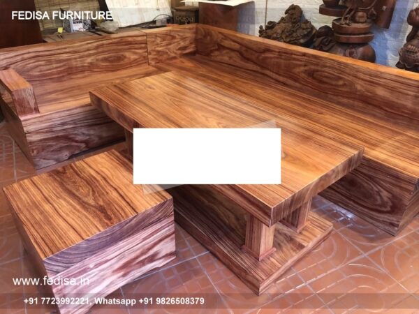 Wooden Sofa Set Wooden L Shape Sofa Home Center No-12629 Designer Wooden Sofa Set