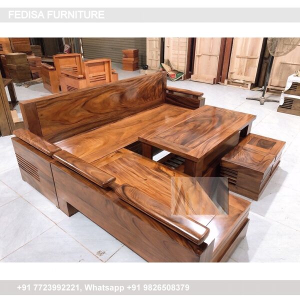 Wooden Sofa Set Wooden Loaf L Shaped Sofa No-12680 Wooden Sofa Set Below 5025