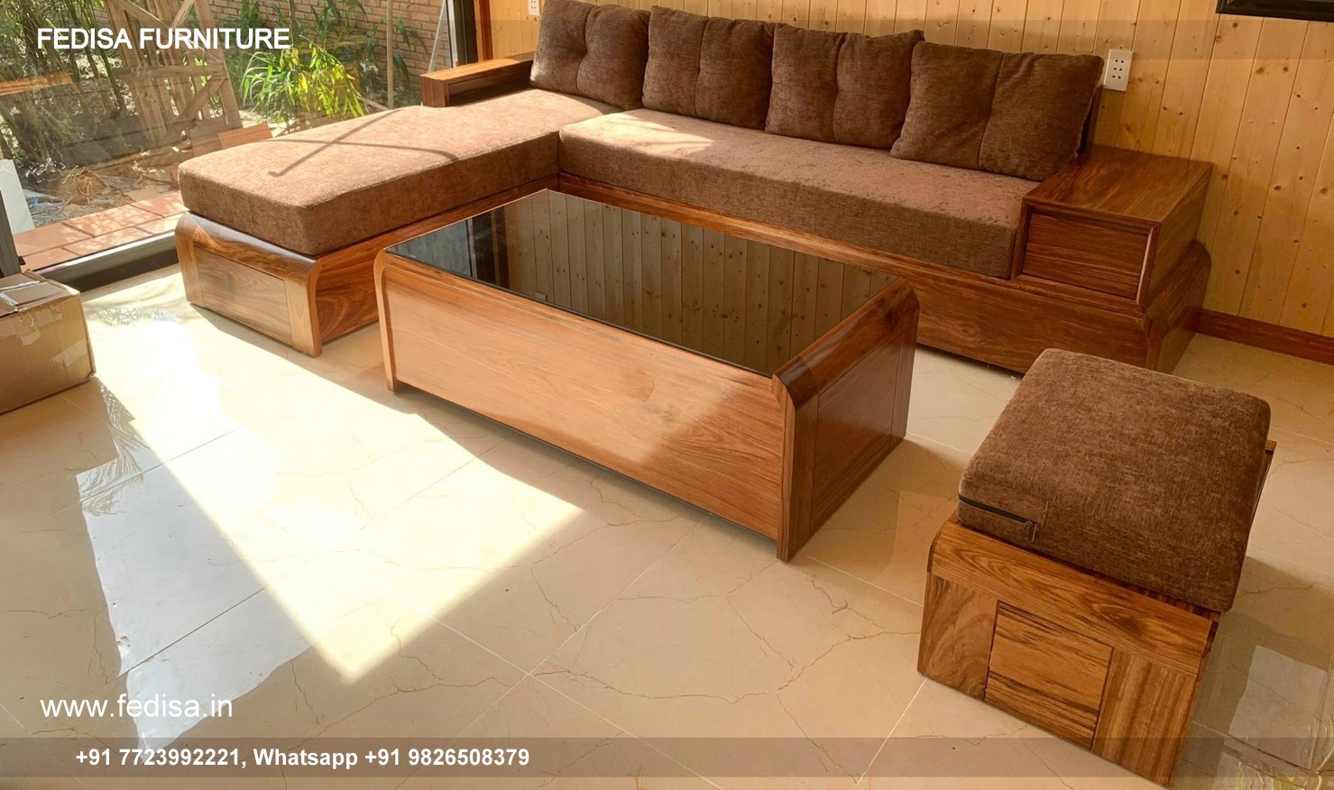 Wooden Sofa Set Wooden Burgundy Leather Living Room Set No-12692 Wooden Setty Set