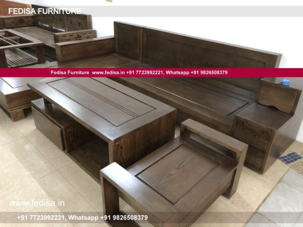 Wooden Sofa Set Wooden Modern Corner Sofa Set No-12729 109 Seater Wooden Sofa Set