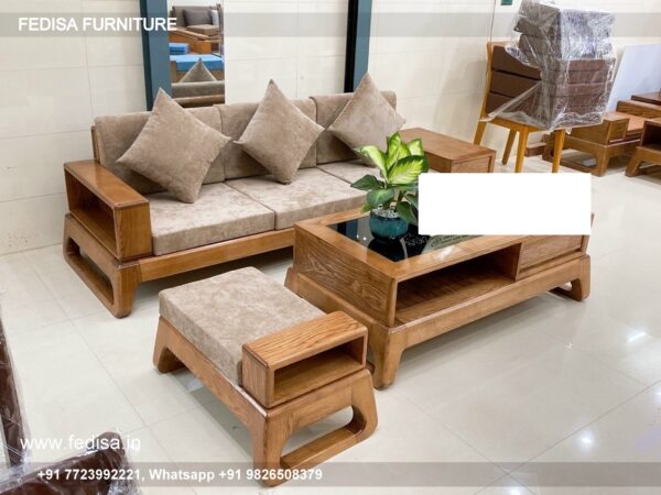 Wooden Sofa Set Wooden Wakefit L Shape Sofa No-12741 Modern Wooden Sofa Set