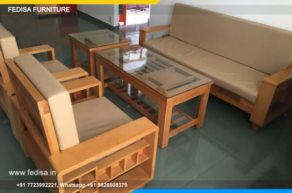 Wooden Sofa Set Wooden Made L Shape Sofa No-12824 Designer Wooden Sofa Set