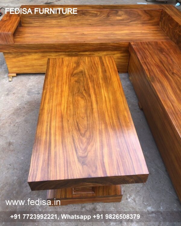 Wooden Sofa Set Wooden U Shape Modular Sofa No-12883 Wooden Sofa Frame Manufacturers