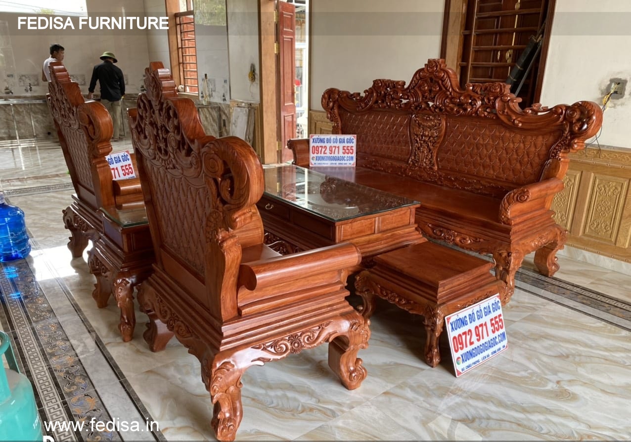 Wooden Sofa Set Wooden Sethi Sofa Set No-12888 Royal Oak Wooden Sofa Set