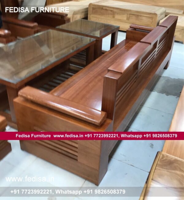 Wooden Sofa Set Wooden Leather Sofa Set No-12898 Wooden Settee