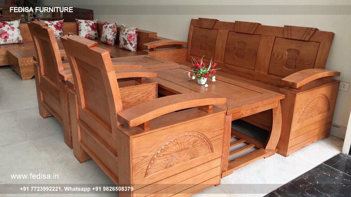 Wooden Sofa Set Wooden 13 Seater Wooden Sofa No-13023 Wooden Corner Sofa