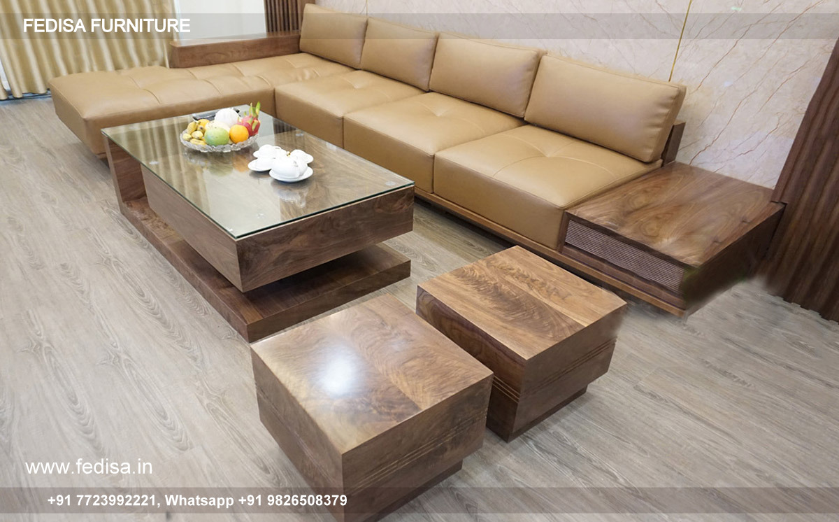 Wooden Sofa Set Wooden Genuine Leather Sofa Set No-13041 15 Seater Wooden Sofa Below 10000