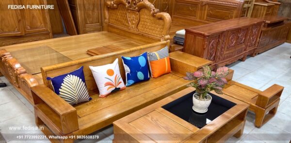 Wooden Sofa Set Wooden Contemporary Sofa Set No-13051 14 Seater Wooden Sofa Set