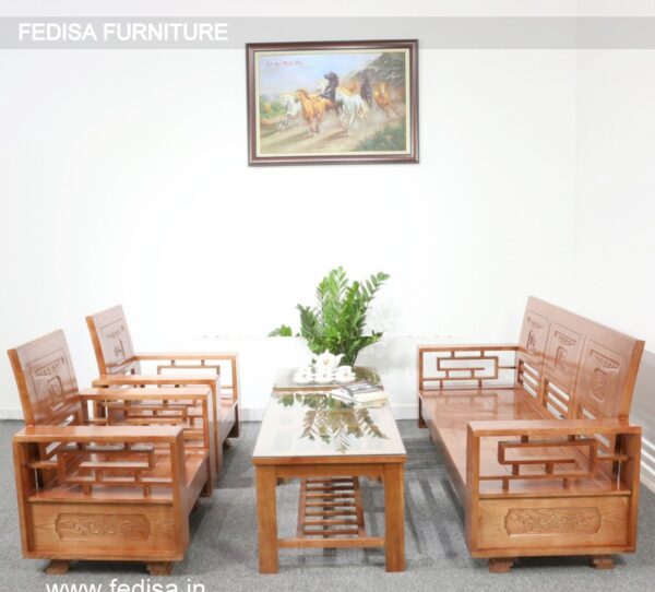 Wooden Sofa Set Wooden Pink Sofa Set No-13121 Best Wooden Sofa
