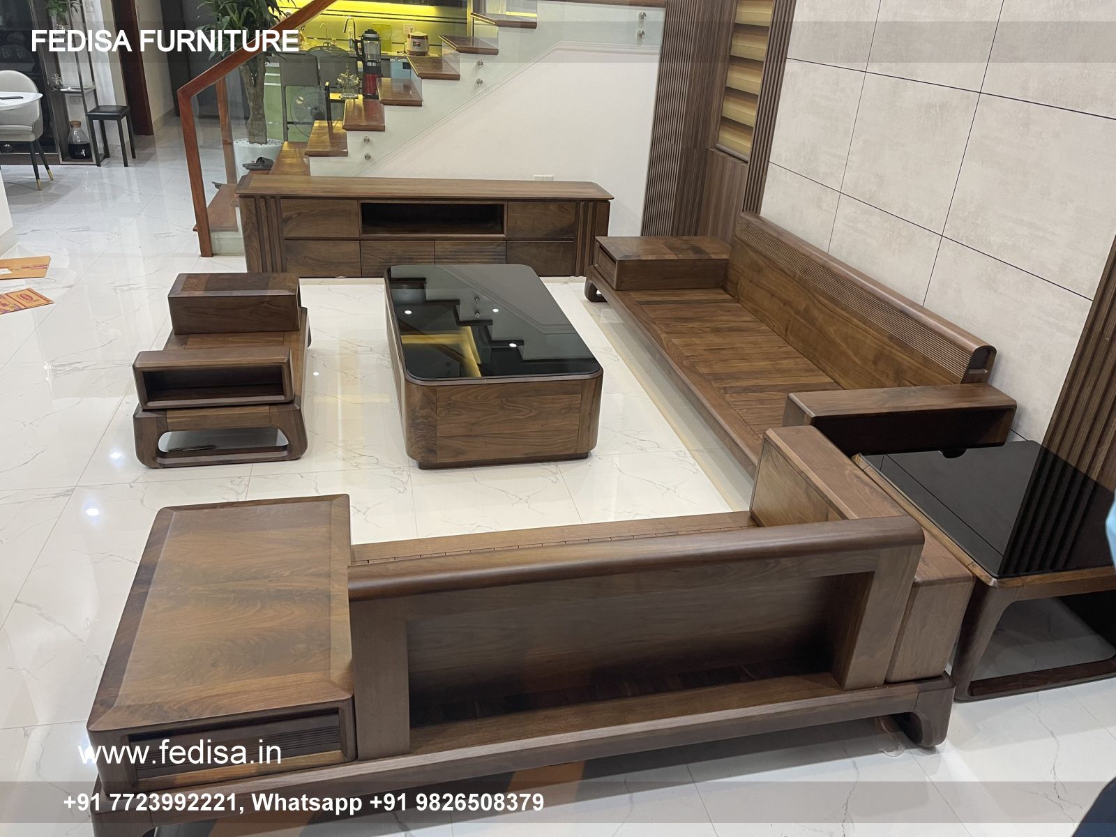 Wooden Sofa Set Wooden Urban Ladder Wooden Sofa No-13187 Simple Sofa Set Wooden