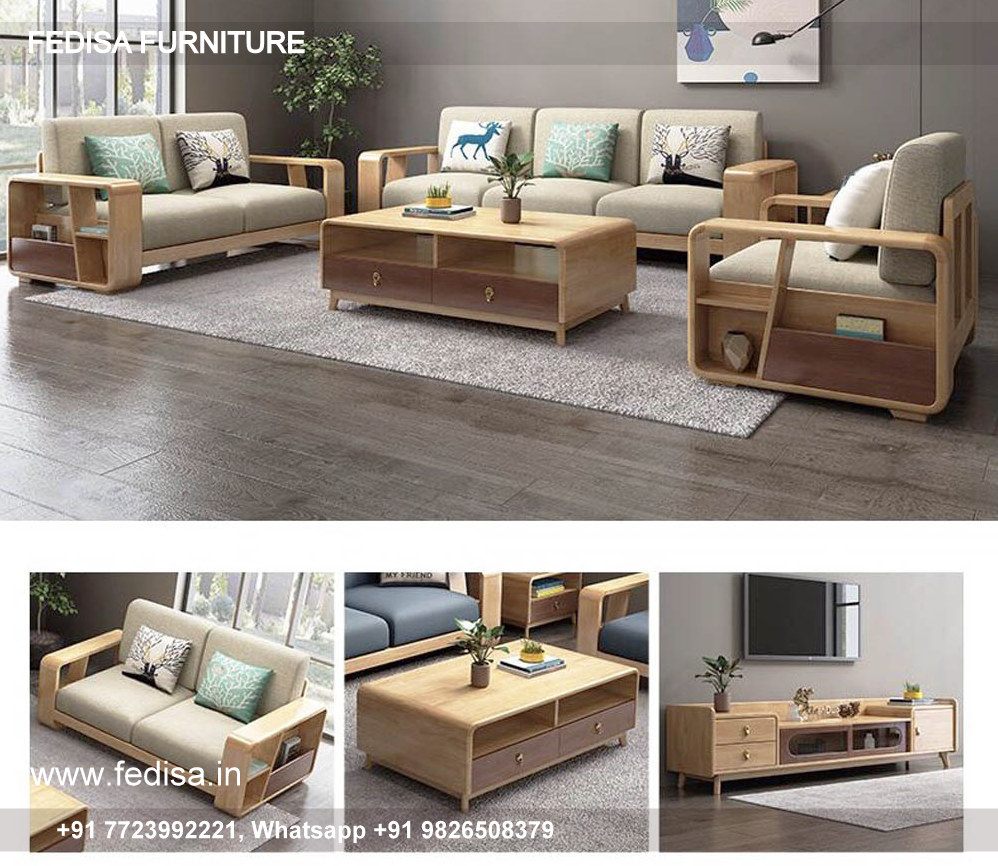 Wooden Sofa Set Wooden L Shape Sofa With Table No-13211 Old Wooden Sofa Set Olx