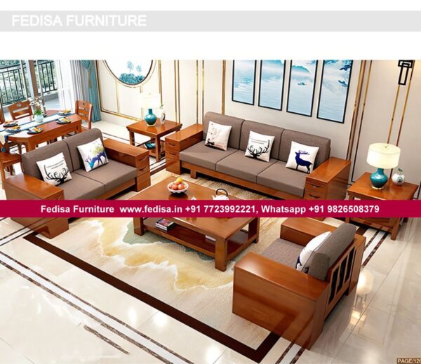 Wooden Sofa Set Wooden Plywood Sofa Set No-13259 Wooden Sofa 5 Seater
